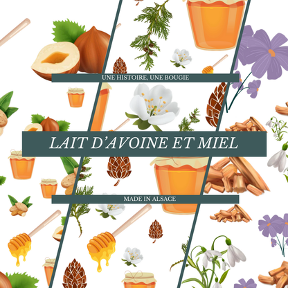 Bougie - Lait d'avoine et miel