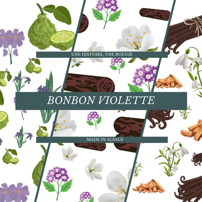 Bougie - Bonbon violette